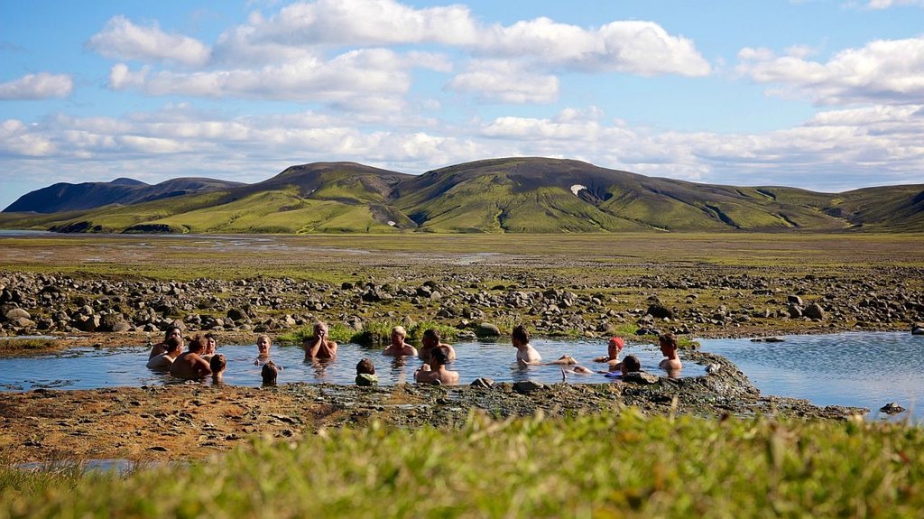Enjoy a relaxing soak in a geothermal pool