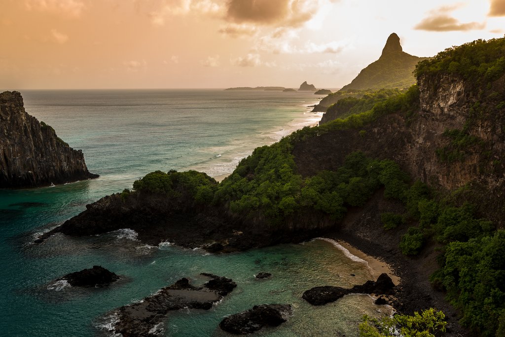The hills overlooking the ocean are a perfect place to catch a beautiful sunset