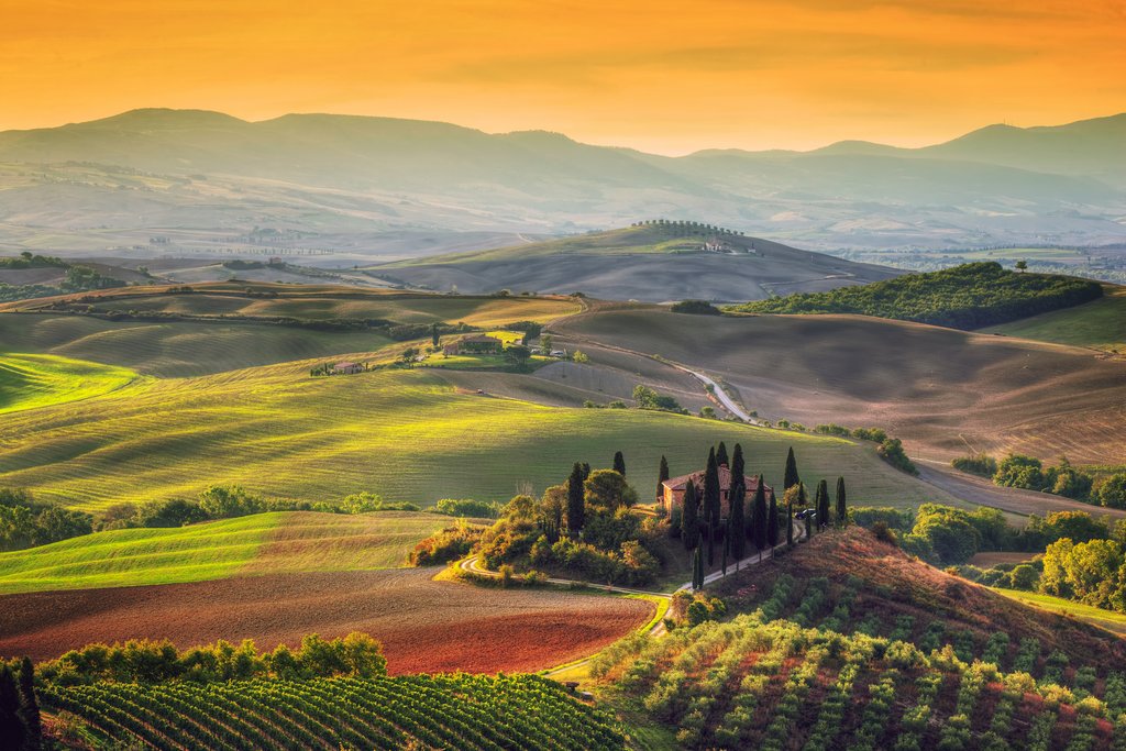 Tuscany at sunrise