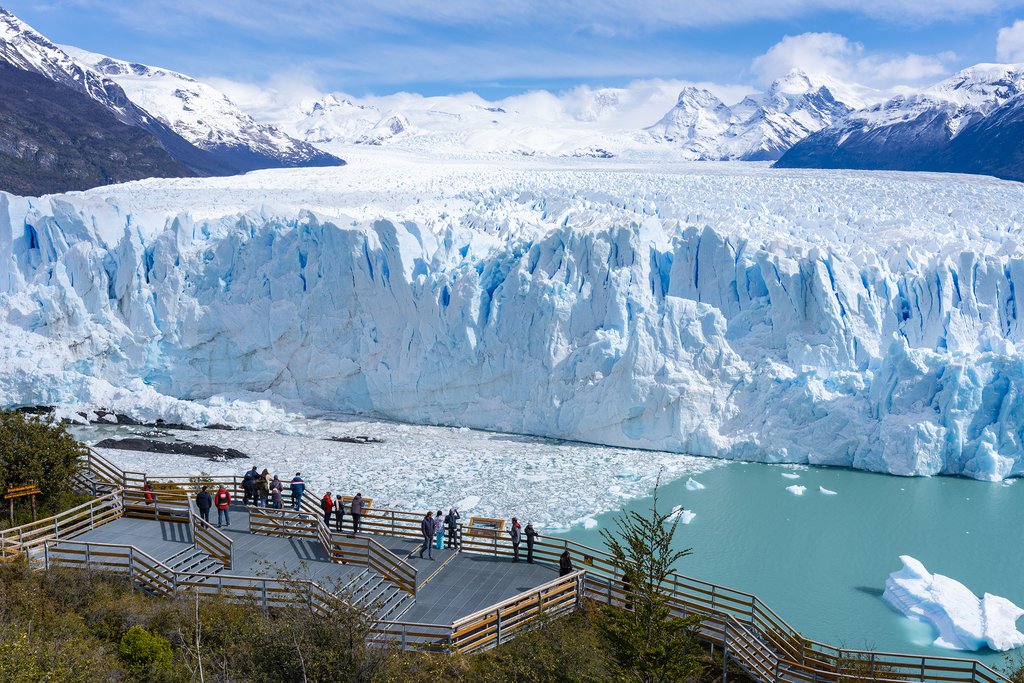 View of Perito Moreno from the boardwalks