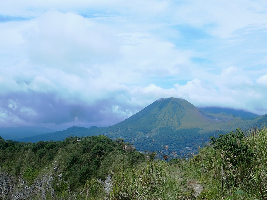Mount Mahawu dominates the North Sulawesi landscape