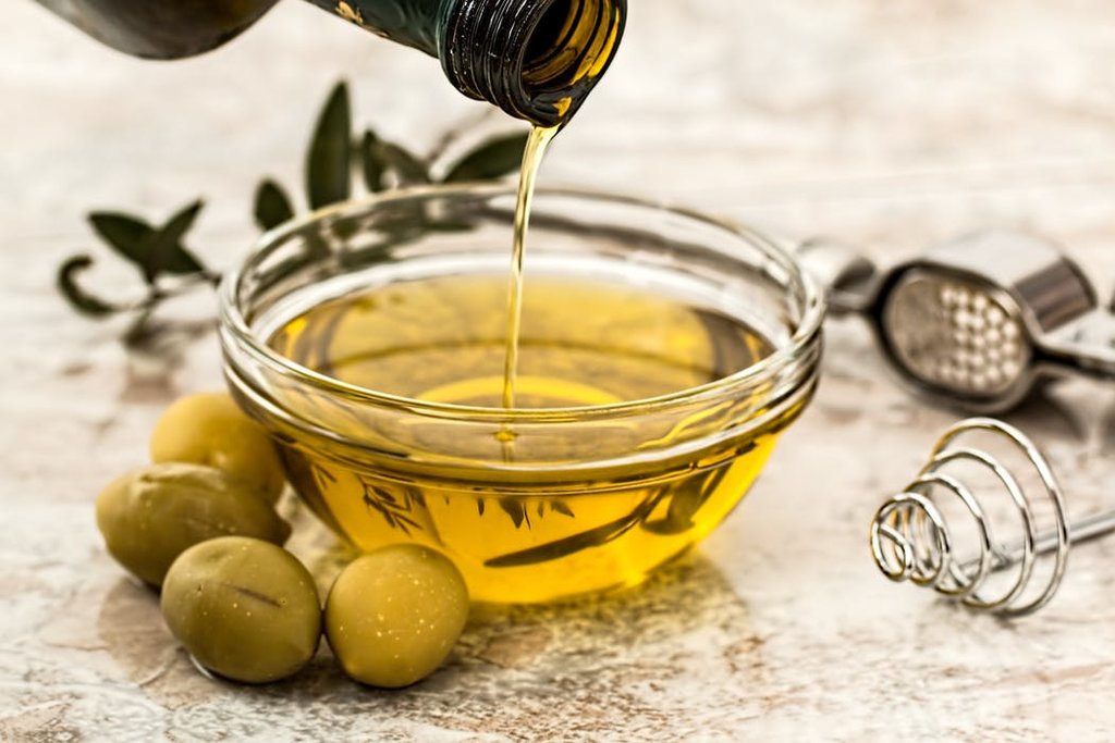 Freshly pressed olive oil