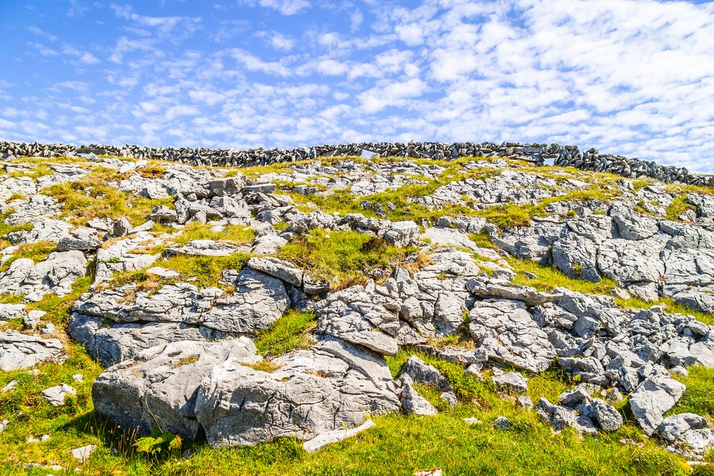 Rock formations along the Burren Way
