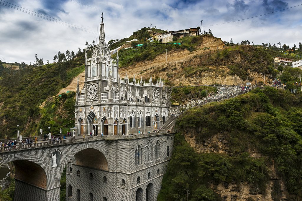 This jaw-dropping basilica is a major attraction near the Colombian border.