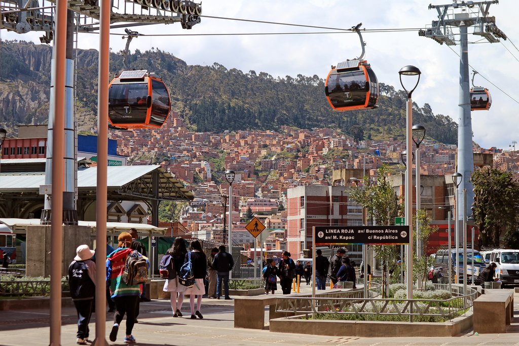 Bolivia - La Paz Mi Teleferico and downtown