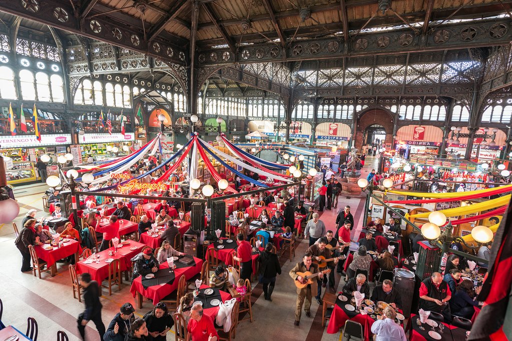 Santiago's bustling central market