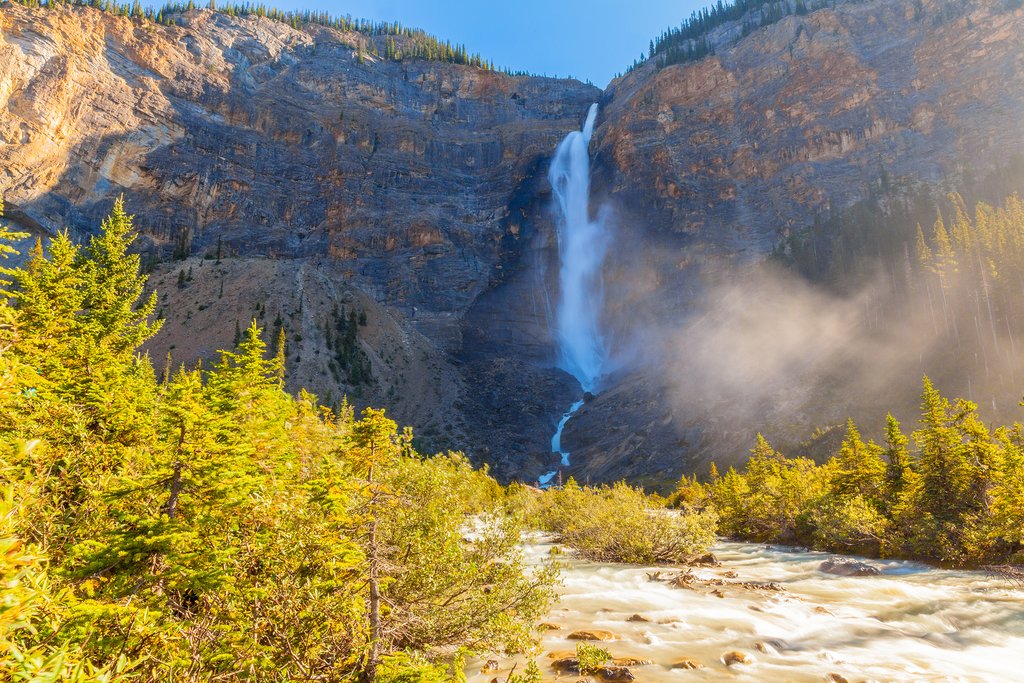 Takakkaw Falls in summer, Yoho National Park