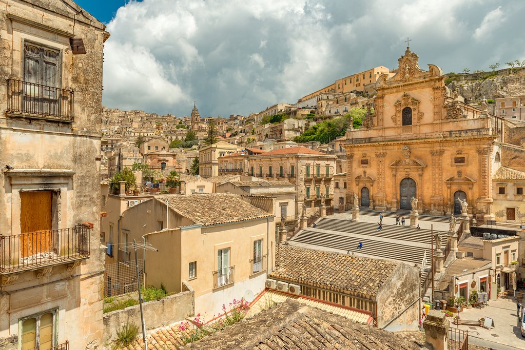 Cityscape of Modica, Sicily