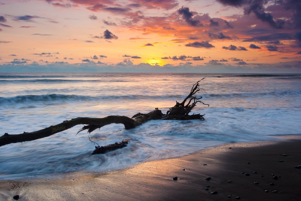 Sunset off the coast of the Osa Peninsula