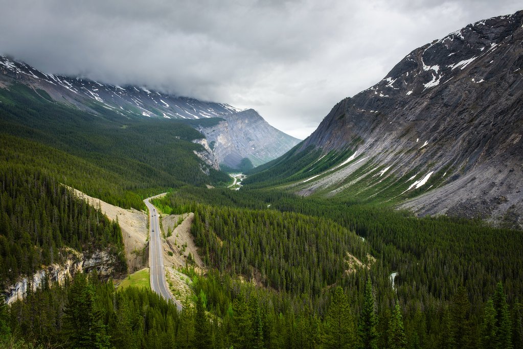Icefields Parkway and Cirrus Mountain
