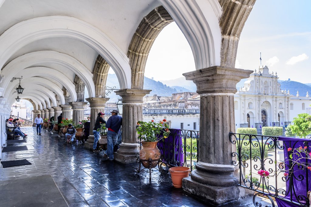 Arches on City Hall Terrace, Antigua