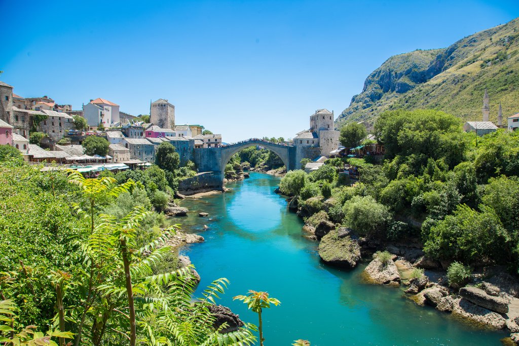 The banks of the Neretva River in Banja Luka