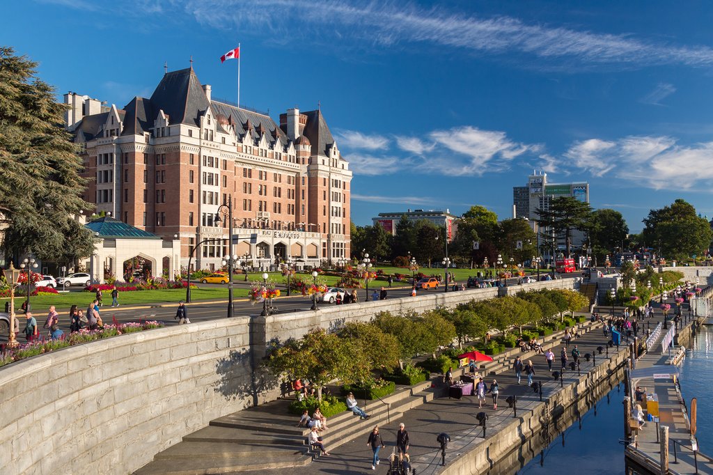 Victoria's Empress Hotel and Inner Harbor