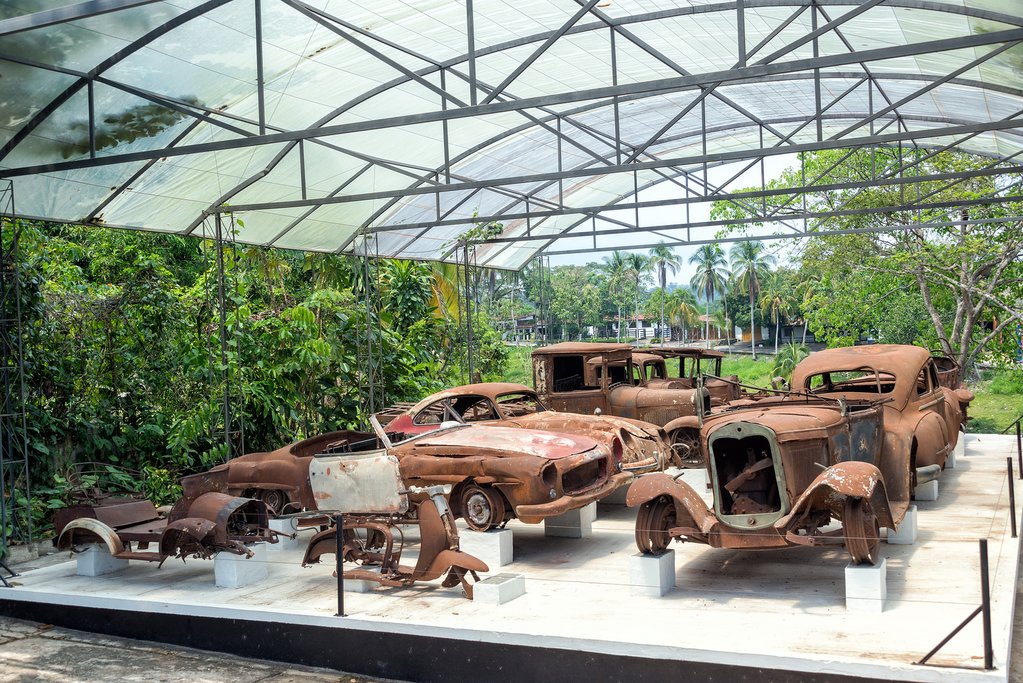 Relics of Escobar's old cars