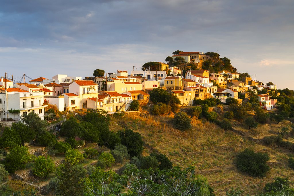 Ioulis at sunset