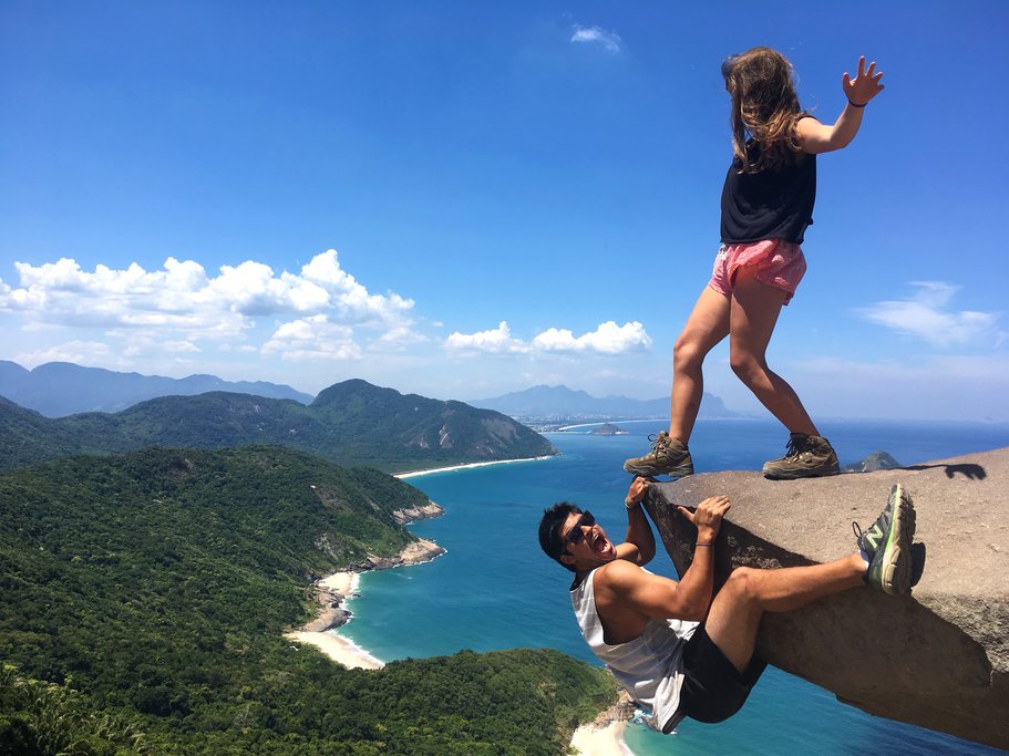 Pedra do Telégrafo daring photo