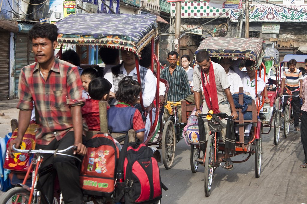 Rickshaws in Old Delhi
