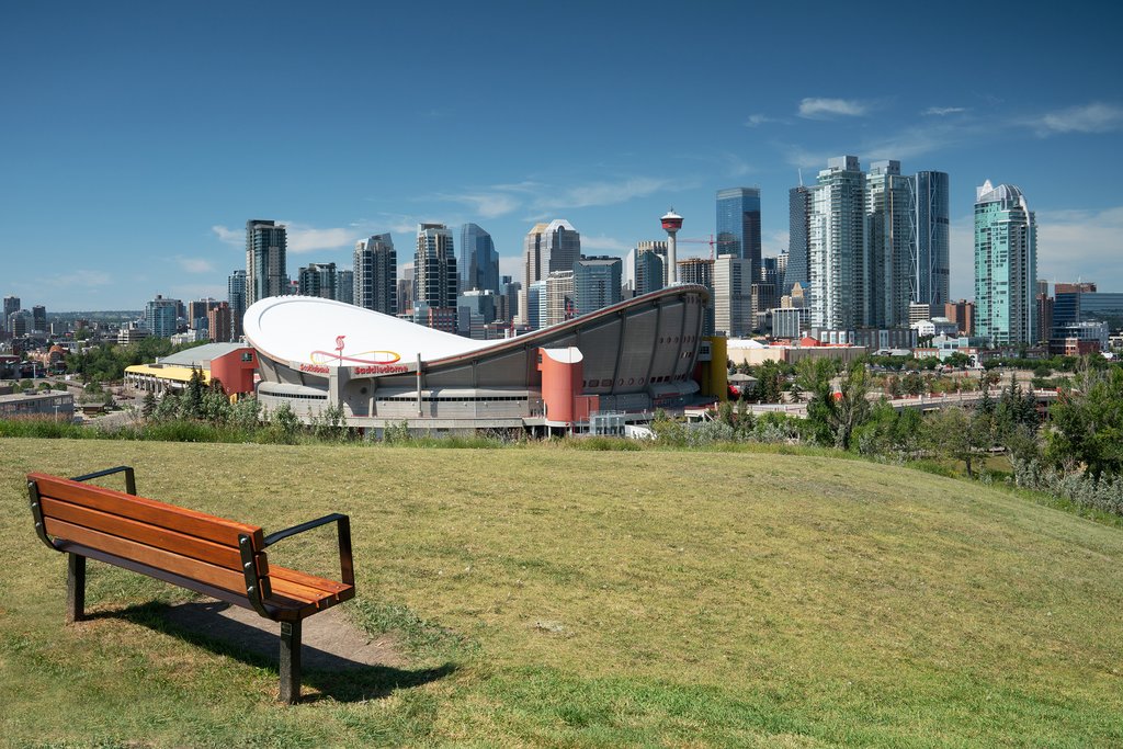 Quiet spot overlooking downtown Calgary