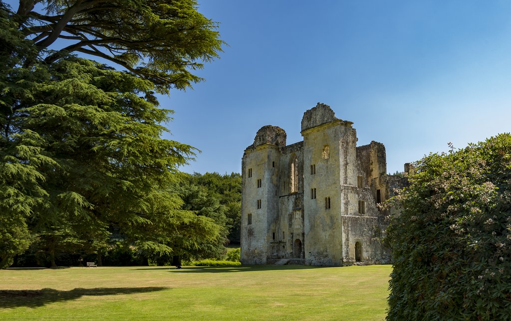 Ruins of Old Wardour Castle.