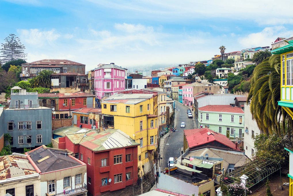 The colorful streets of Valparaiso