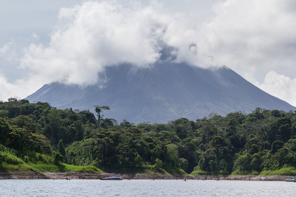 The peaceful waters of Lake Arenal