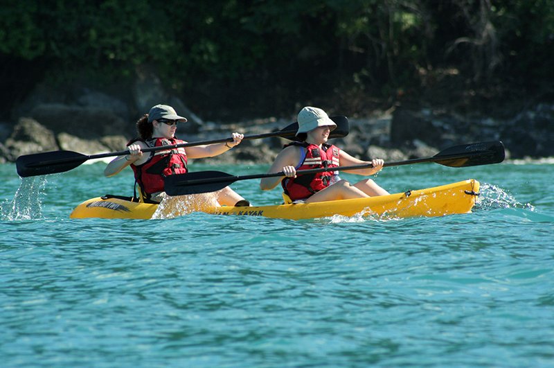 Sea kayaking near Manuel Antonio National Park