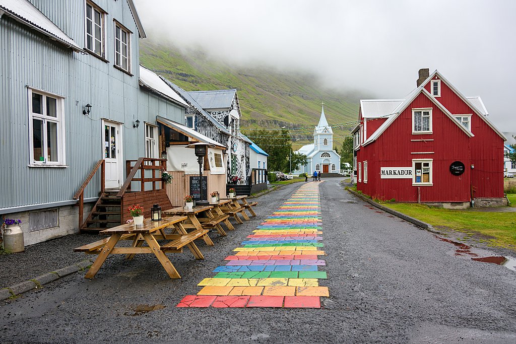 The quaint town of Seydisfjordur
