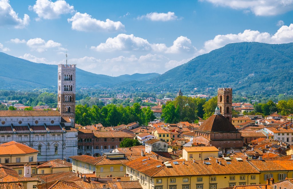 A view of Lucca's old town