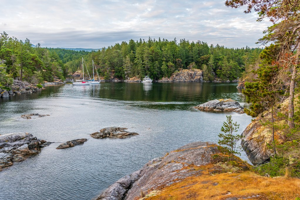 Coastal inlets along the Sunshine Coast