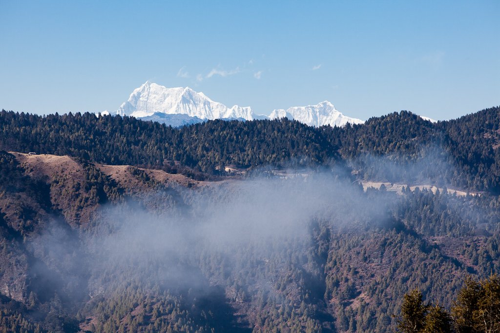 View of snow peaks