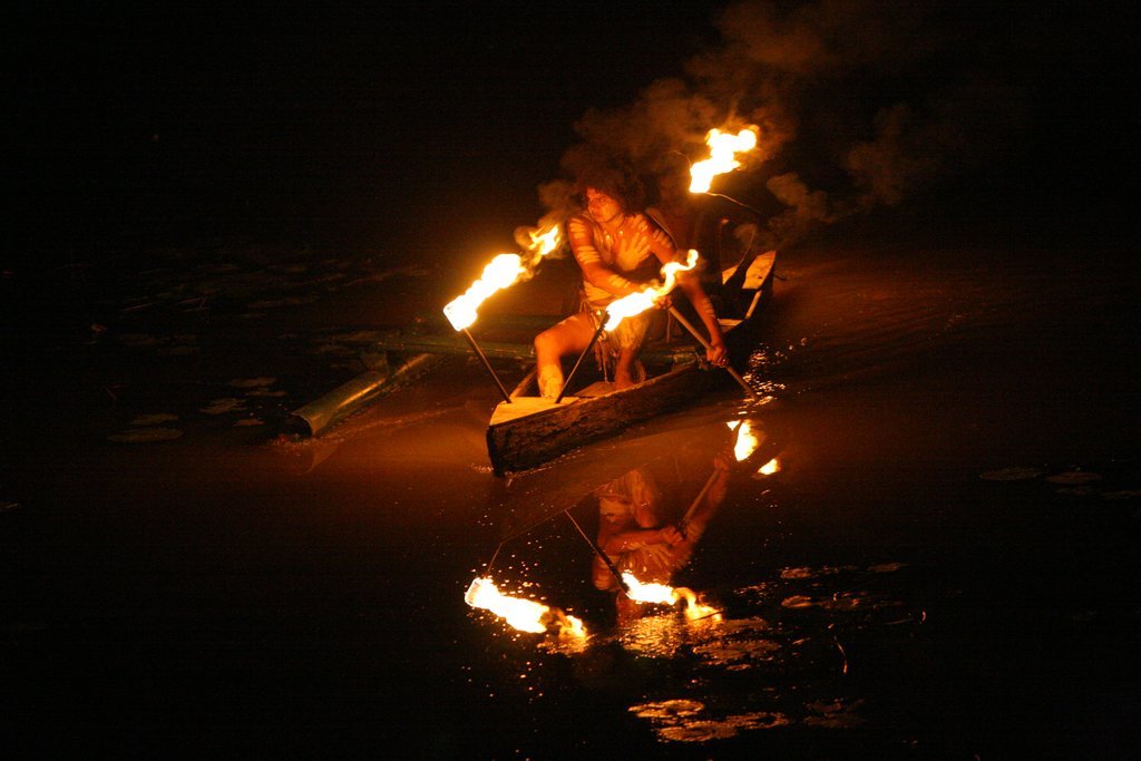 Tjapukai at night