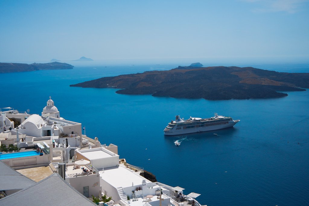 Santorini coast