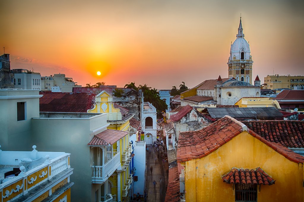 Cartagena at sunset