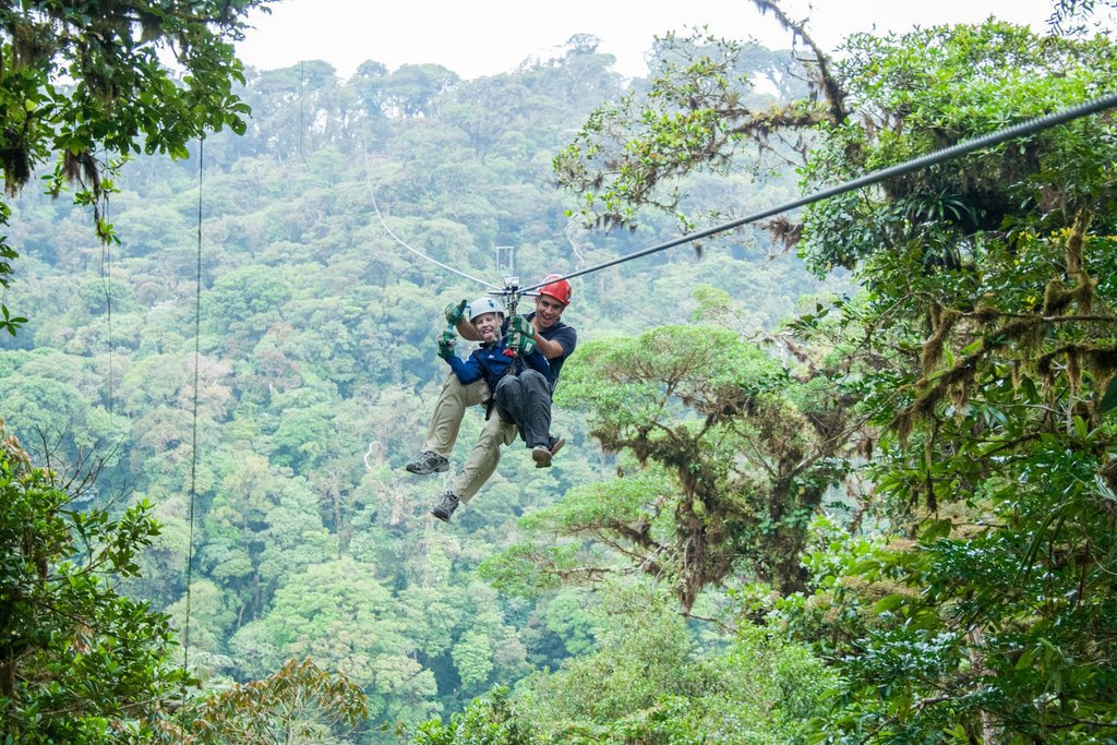 Zipline through Sky Adventures Monteverde Park