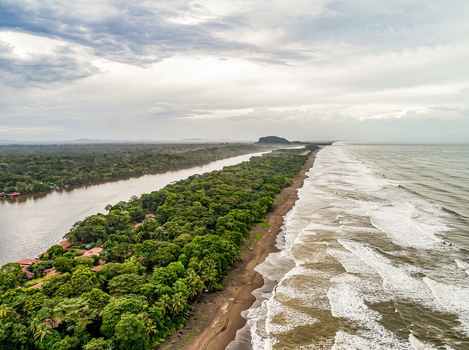 Tortuguero National Park has few high points, but a climb up Cerro Tortuguero reveals beautiful views