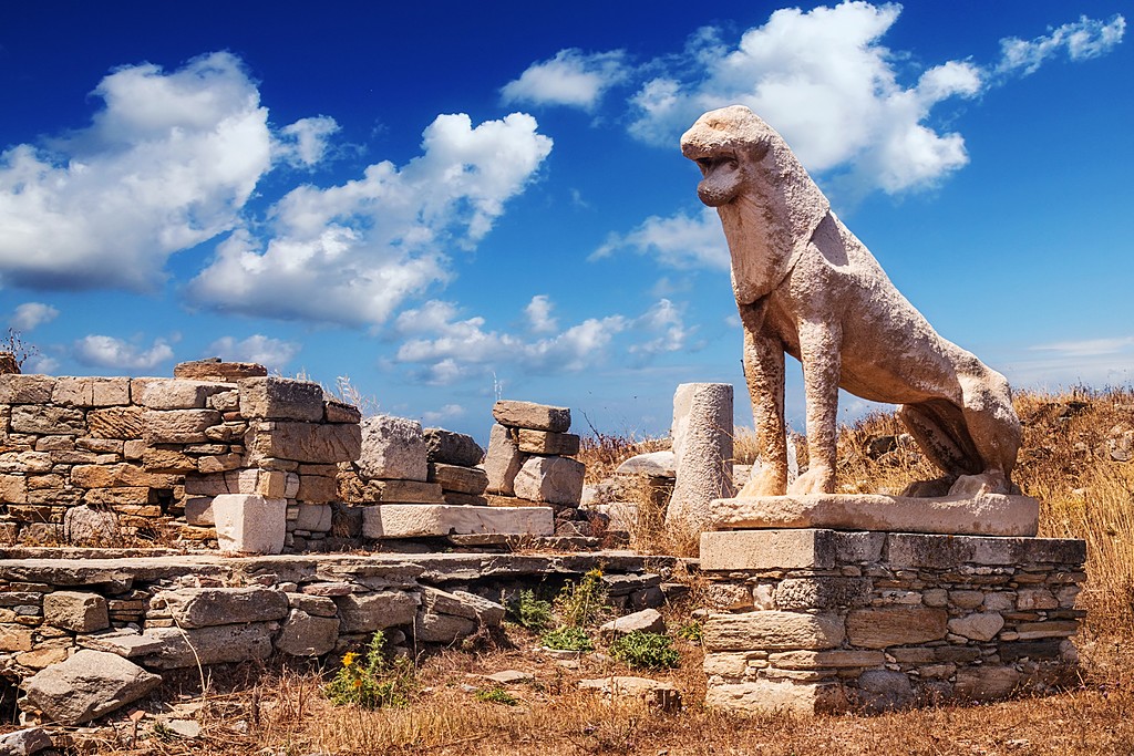 The Terrace of the Lion on Delos Island