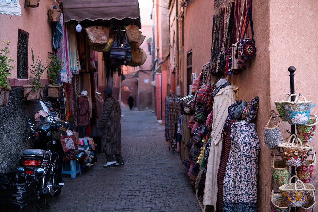 The old medina in Marrakech