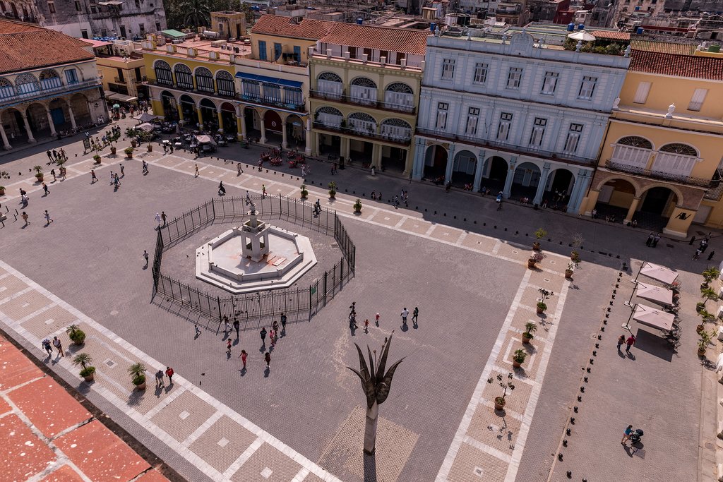 The beautifully refurbished Plaza Vieja in Habana Vieja