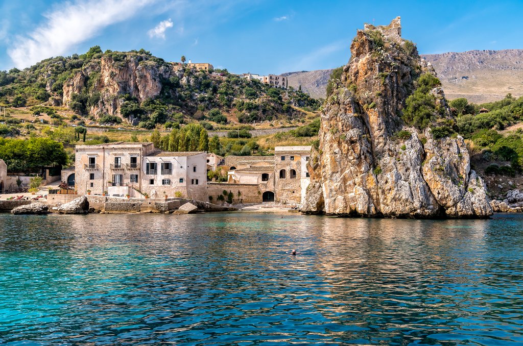Scopello, entrance to Zingaro Nature Reserve