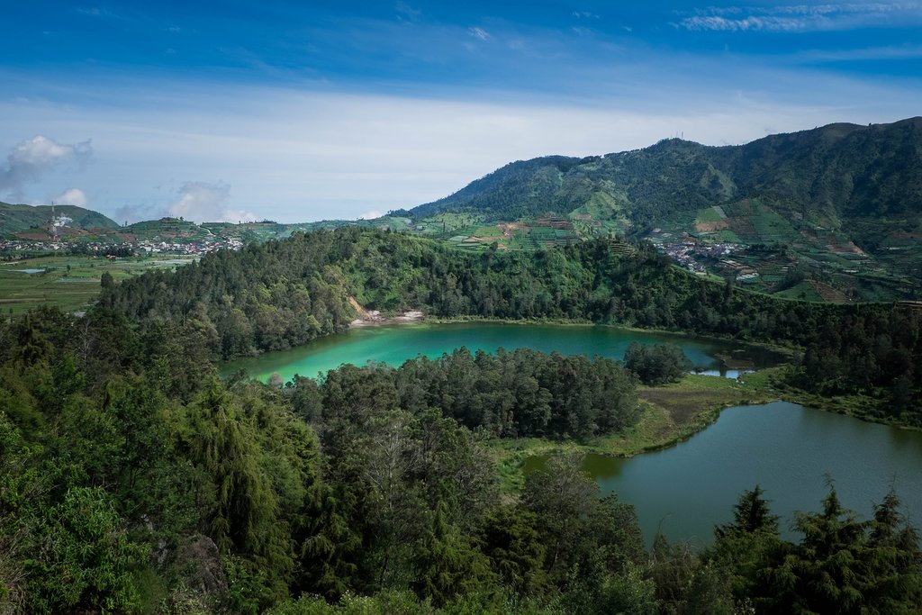 Telaga Warna, Dieng Plateau, Java, Indonesia