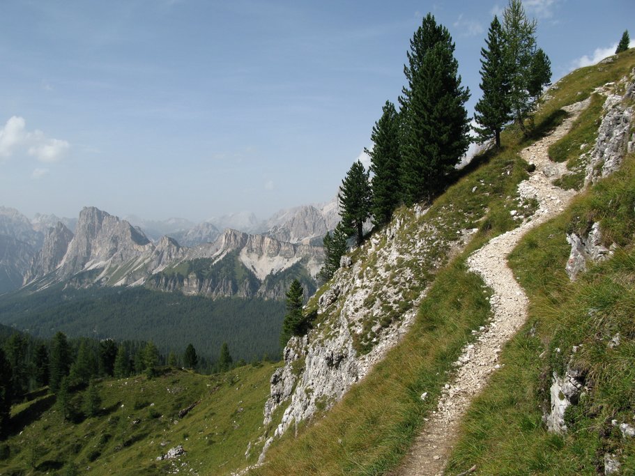 A mountain path in the Dolomites