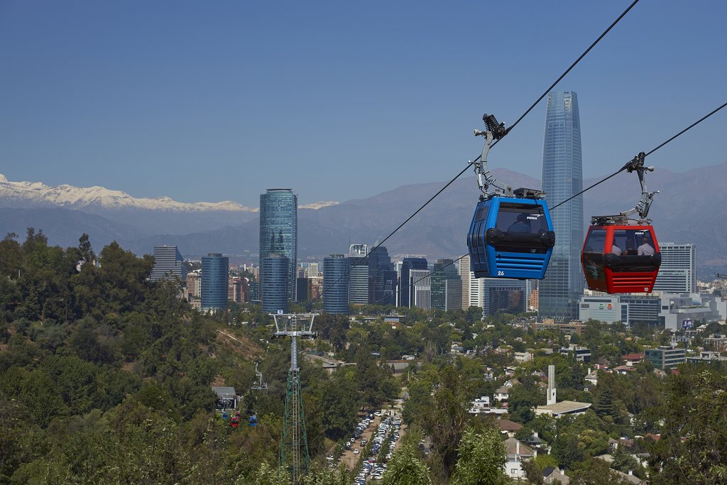 Take a cable car up Cerro San Cristóbal