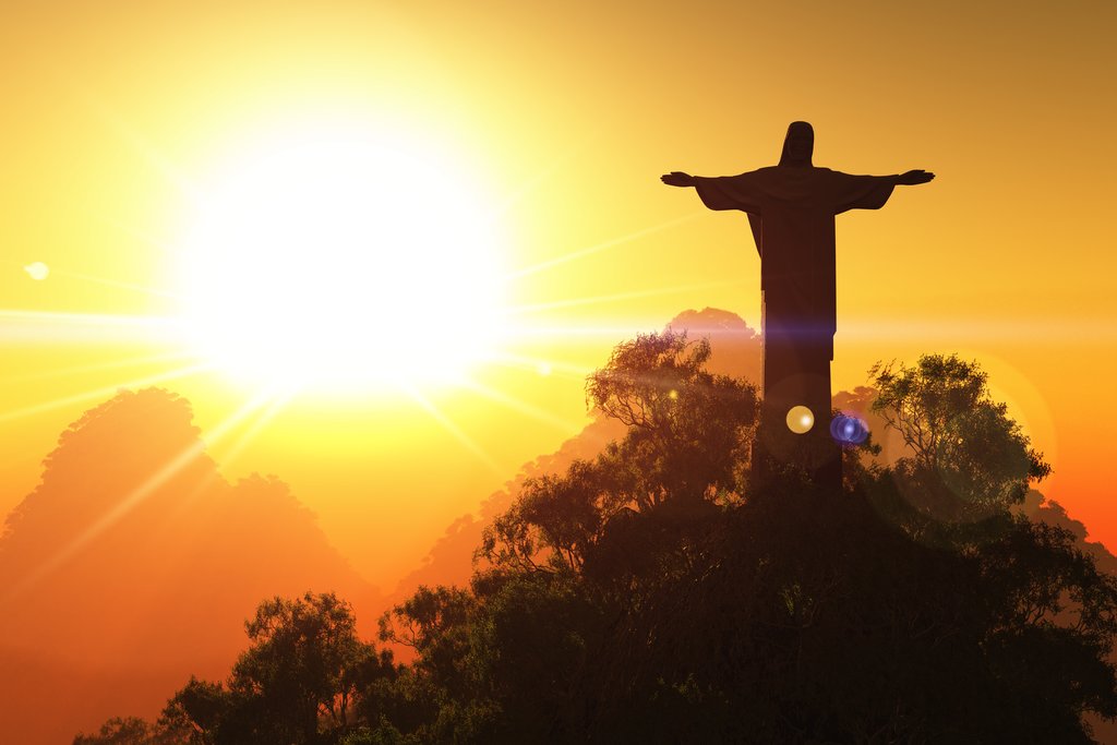 Christ the Redeemer on the summit of Mount Corcovado
