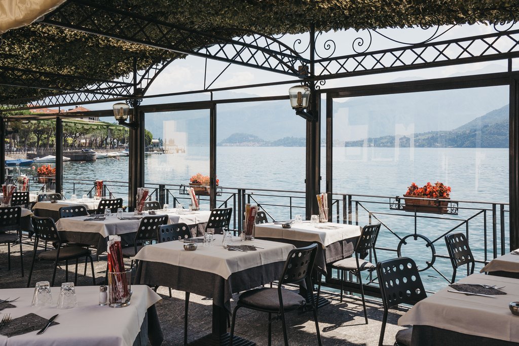 Waterfront restaurant on Lake Como