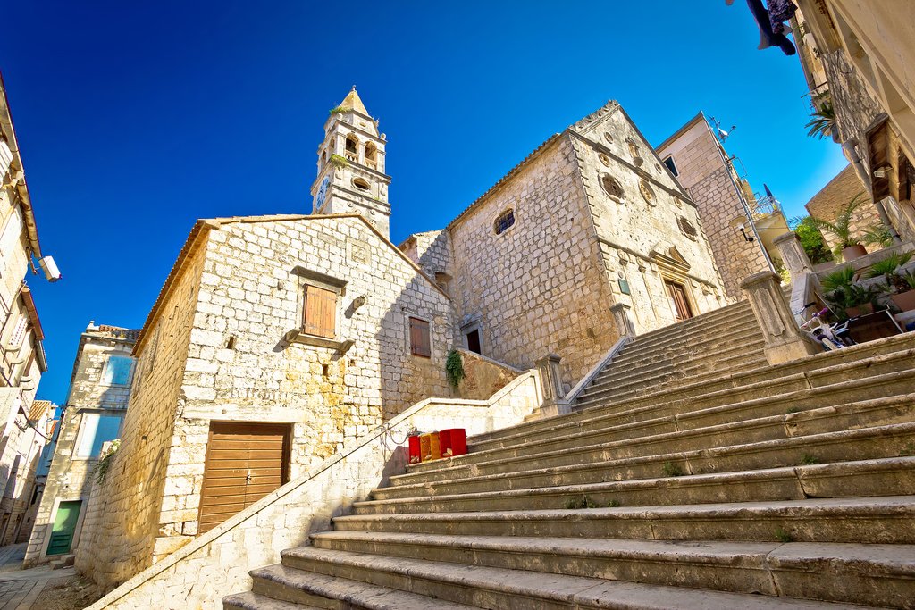 Historic stone street of Vis Town