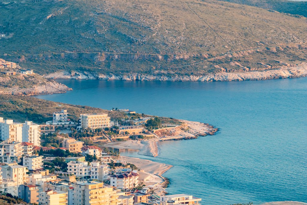 Adriatic Sea Coastline in Saranda