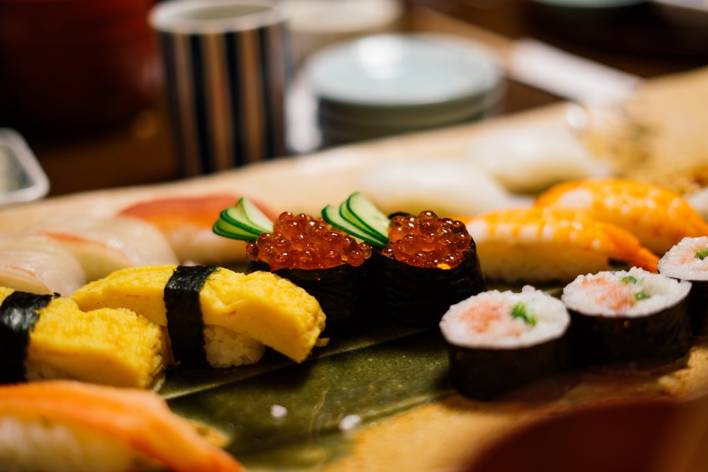 A sushi meal