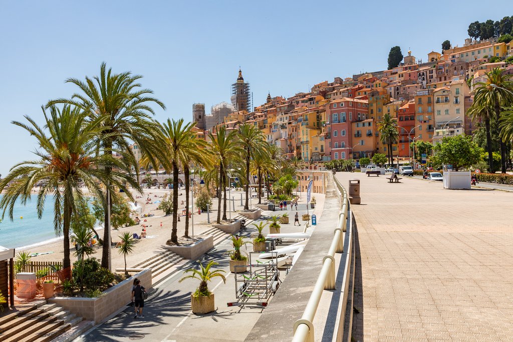 Hit the markets in Menton before continuing the drive