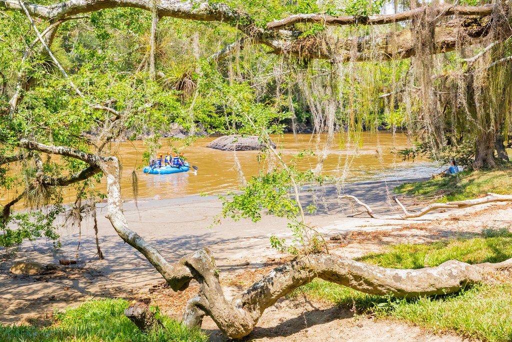 Enjoying a quiet portion of the River Fonce