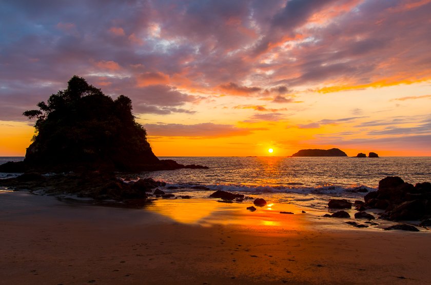 The Pacific Coast is known for it's breathtaking sunsets